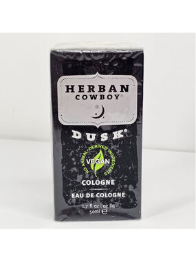 Herban Cowboy Dusk Cologne 1.7 oz 50ml Vegan Eau De Cologne SEALED NEW